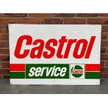 Aluminium Castrol Service Sign