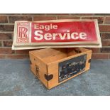 Rolls Royce Eagle Service Sign & Modern Phantom Crate