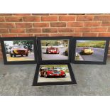 Four Unframed Mounted Racing Photographs