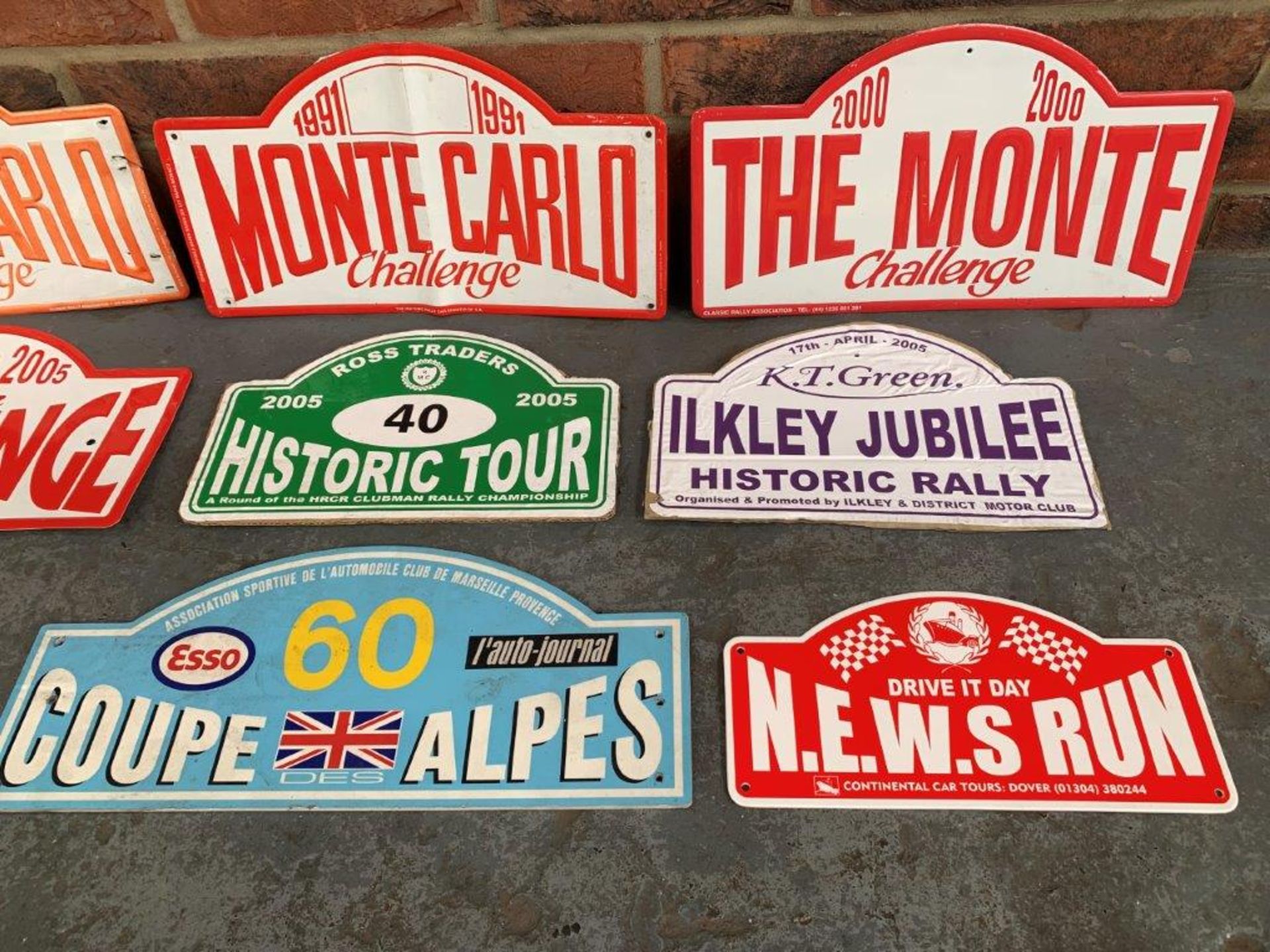 Nine Assorted Rally Plaques - Image 3 of 3