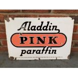 Pink Paraffin Enamel Sign