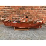 Boston Typhon, Large Wooden Model Boat