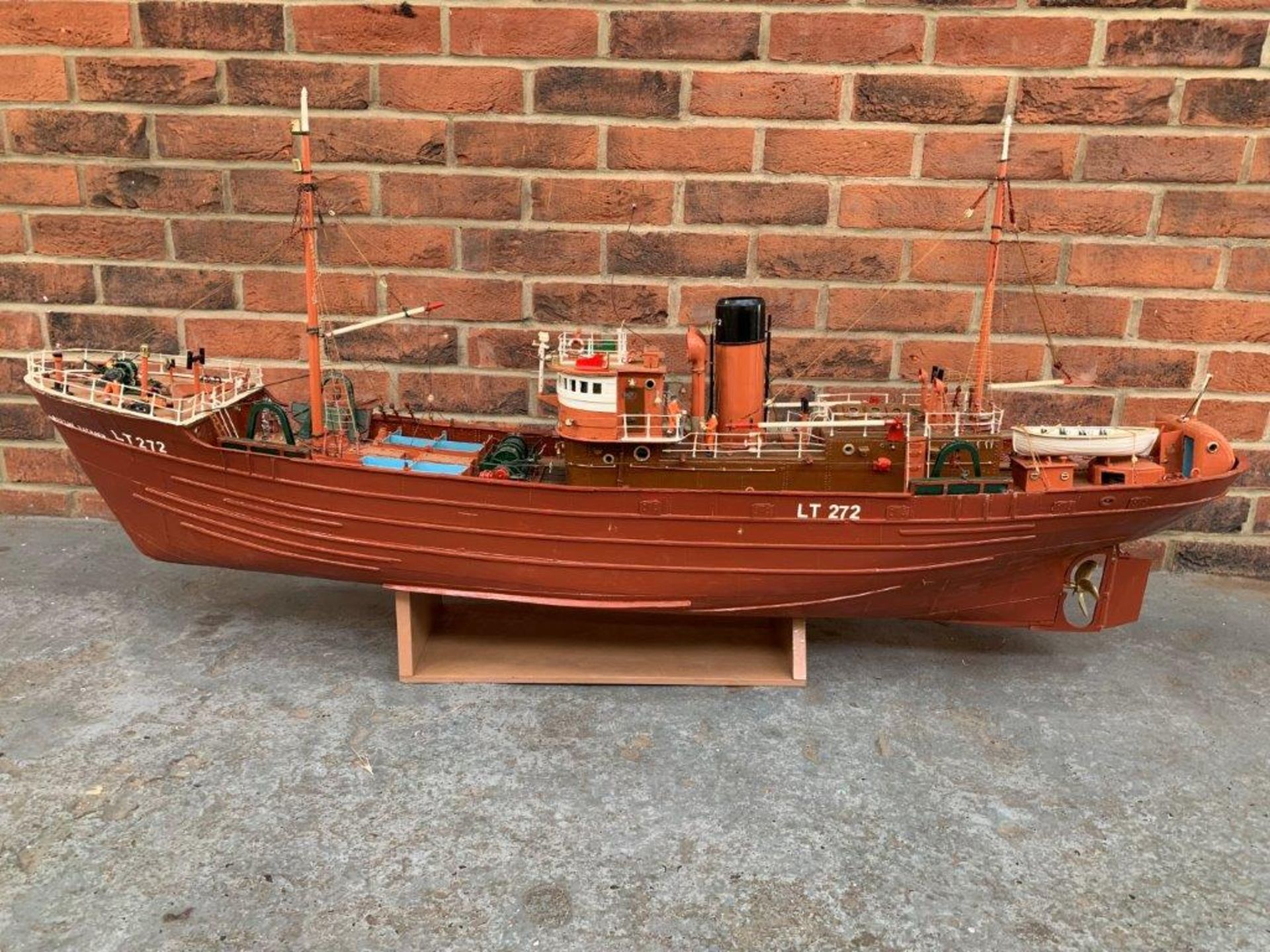 Boston Typhon, Large Wooden Model Boat