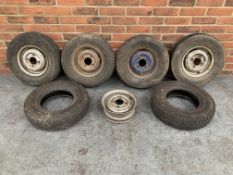 Five Mini Rims & Six Tyres