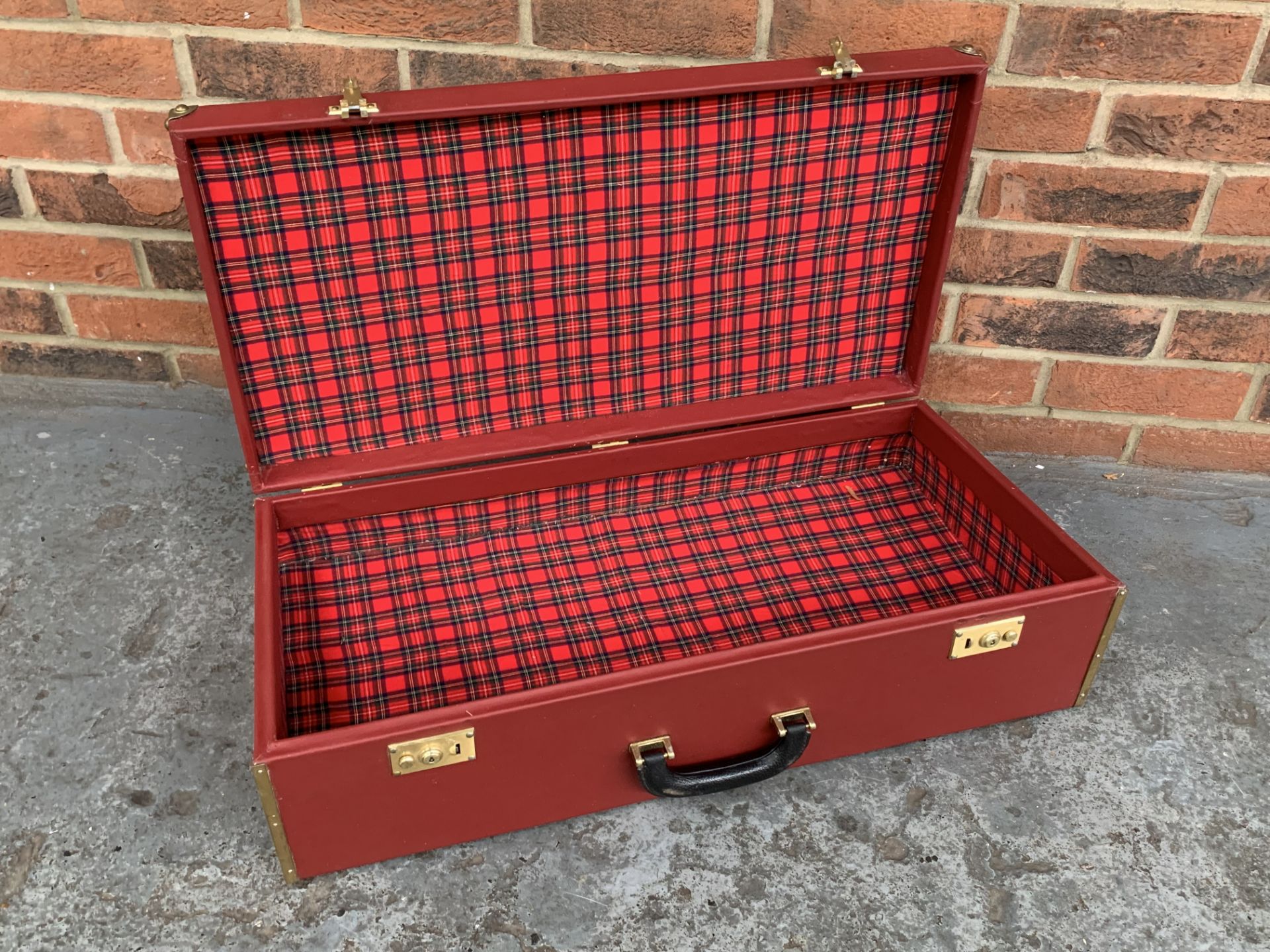 Two Leather Covered Cases from a Jaguar XK140, Monogramed 'RID' - Image 6 of 6