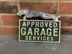 Jaguar Approved Garage Services Cast Aluminium Sign