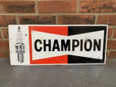 Aluminium Champion Spark Plug Sign