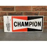 Aluminium Champion Spark Plug Sign