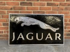 Large Heavy Cast Aluminium Jaguar Sign