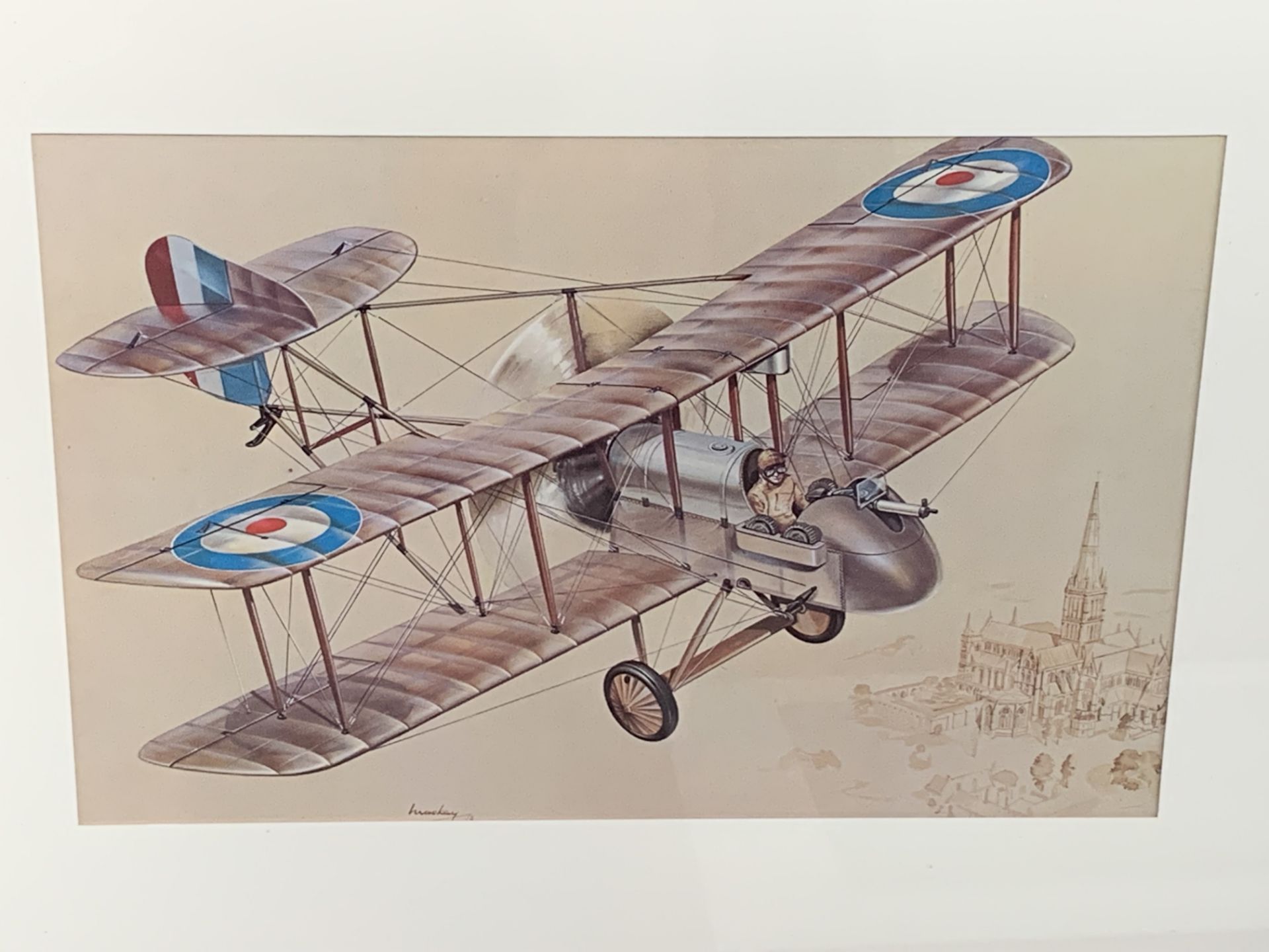 Three Framed KG Mackay Aeroplane Prints - Image 2 of 4