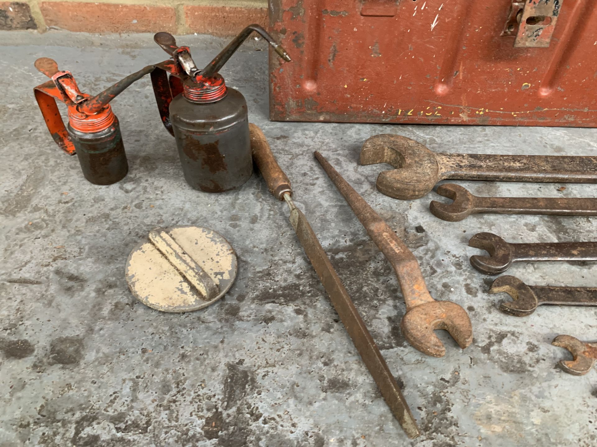 Military Ammunition Box, Castrol Oil Can & A Quantity Of Tools - Image 2 of 4