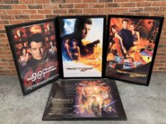 Four Film Posters, James Bond and Star Wars