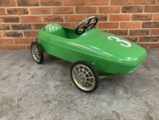 Vintage Tin Plate Childs Pedal Car