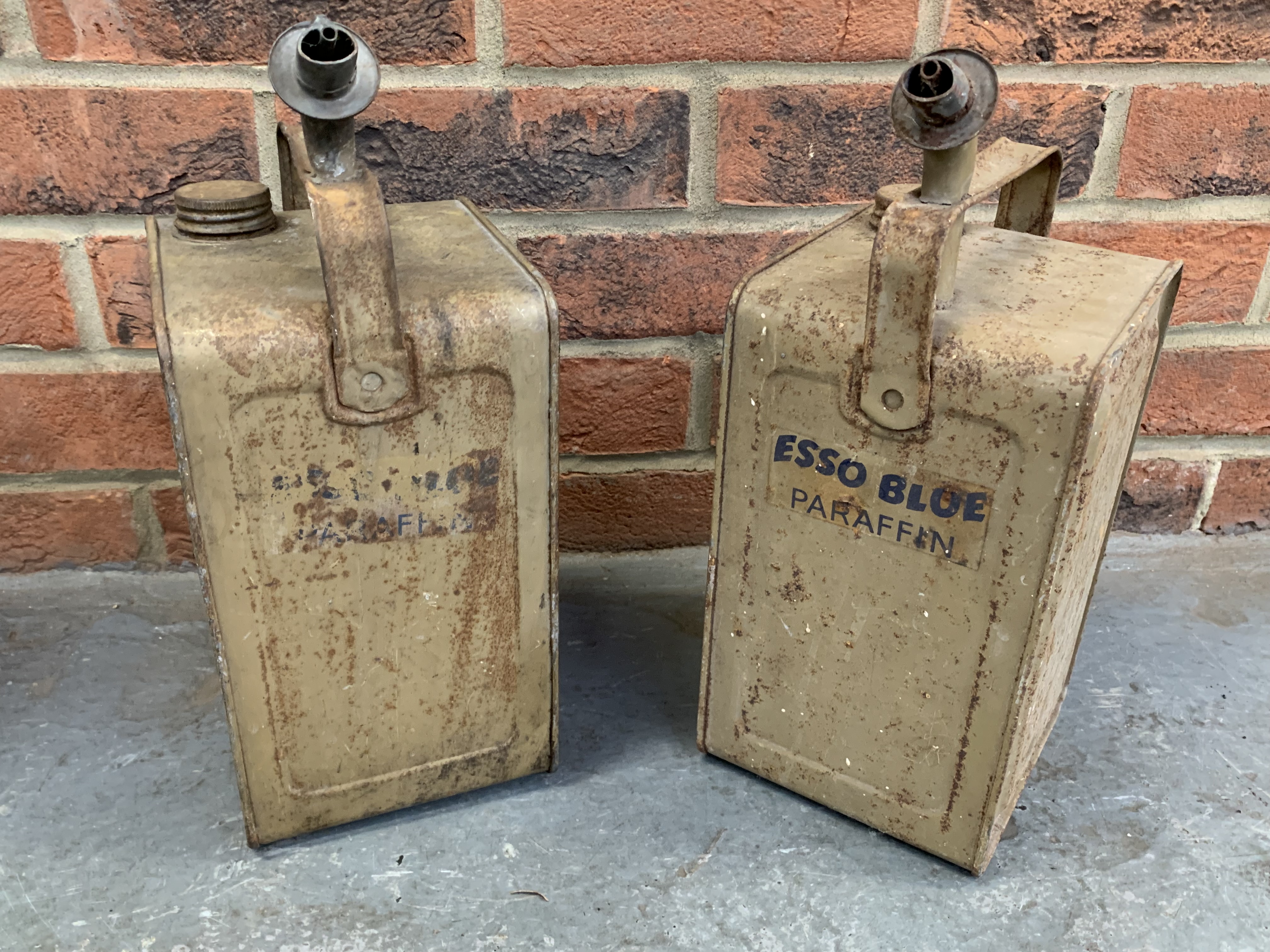 Vintage Oil Can, Two Esso Blue Paraffin Cans & a Blow Torch - Image 2 of 3