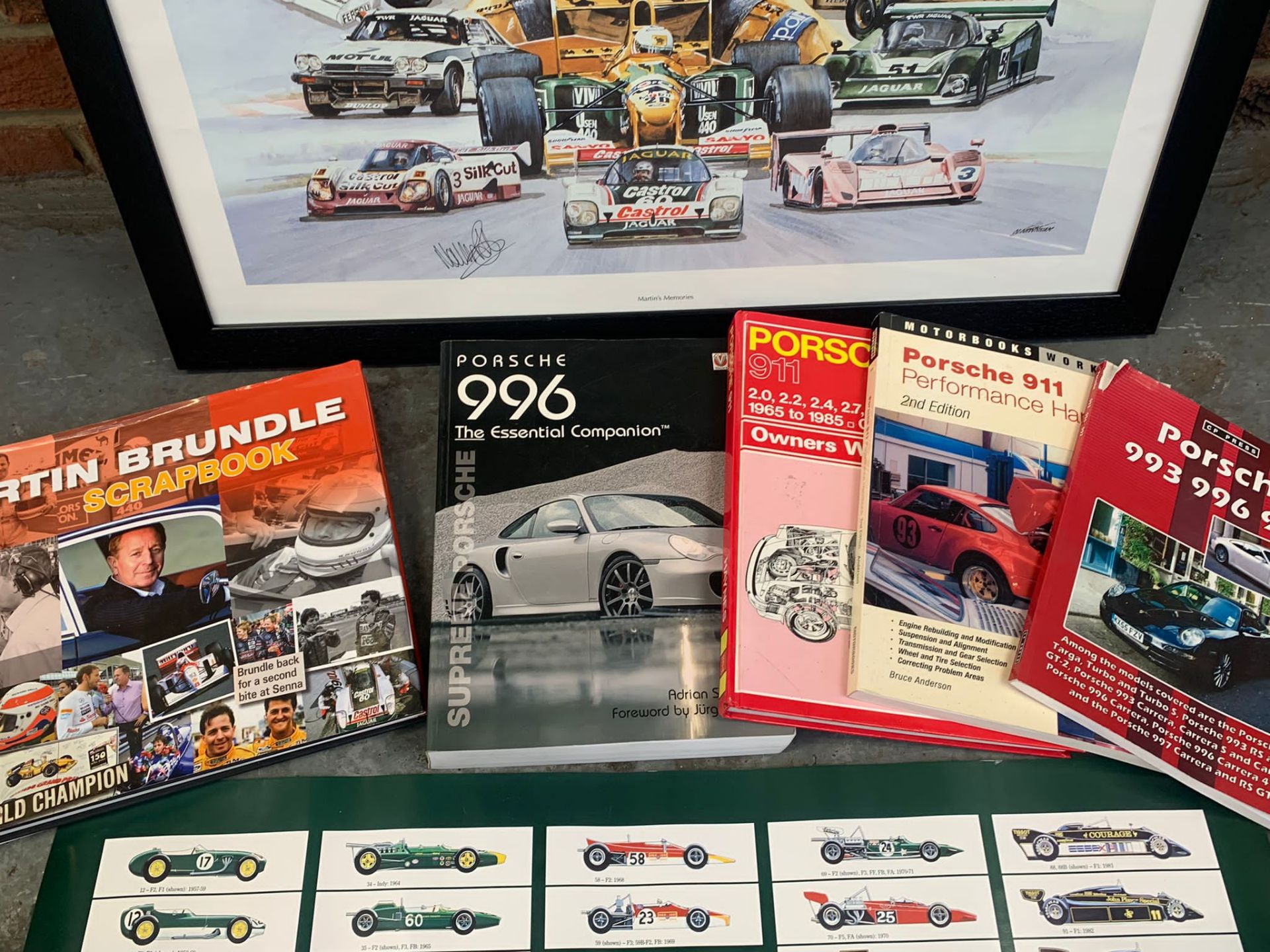 Four Porsche Books & Martin Brundle Scrapbook - Image 3 of 5