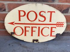 Vintage Double Sided Post Office Enamel Sign