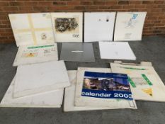 Large Quantity Of Original Porsche Calendars