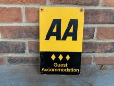 Double Sided Metal AA Guest Accommodation Sign