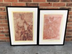 Two Framed Craig Warwick Signed Prints