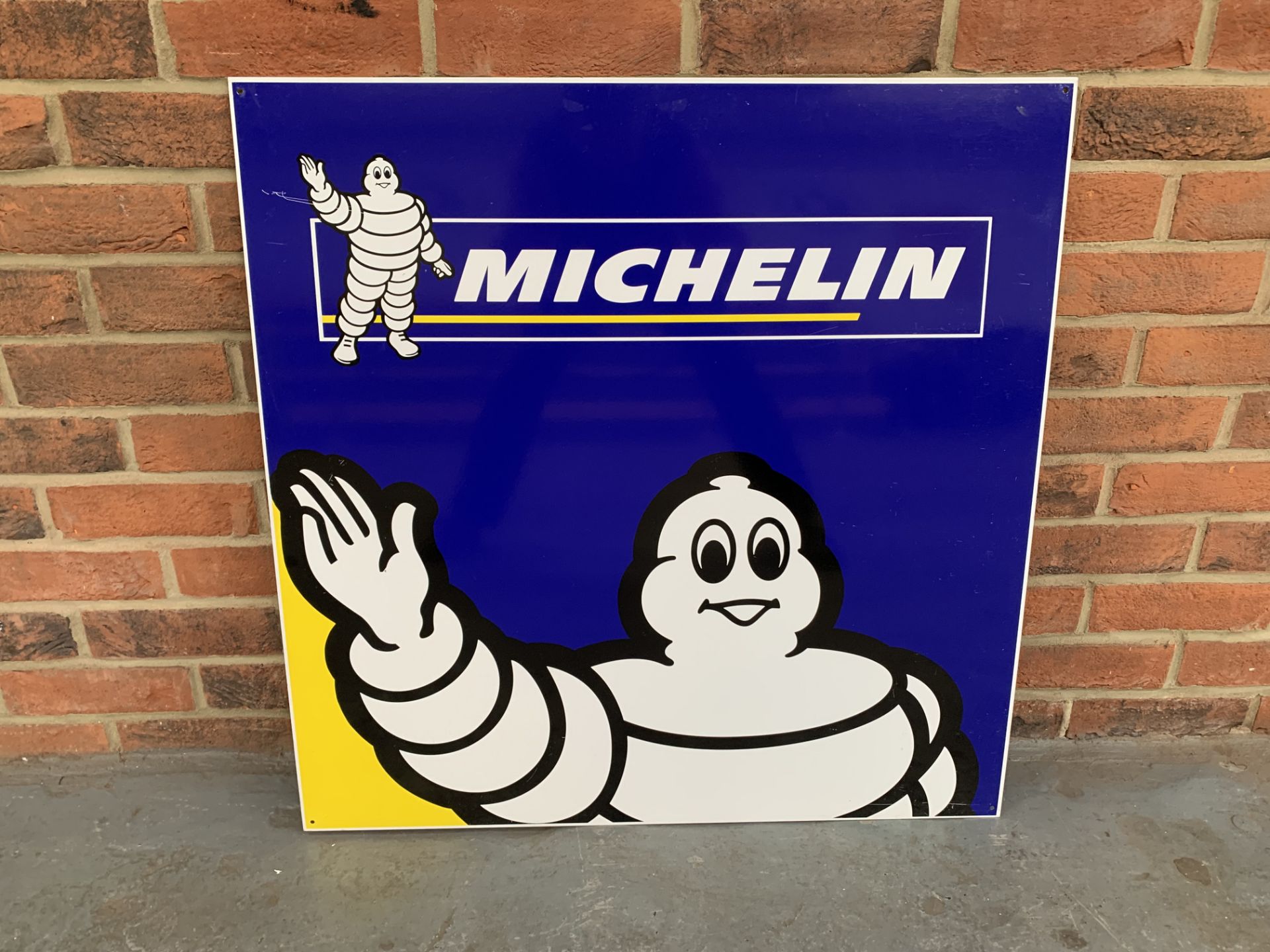 Michelin Aluminium Advertising Sign New Old Stock