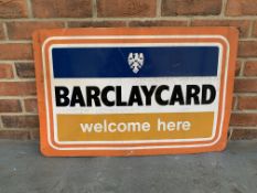 Original Barclaycard Double Sided Metal Sign