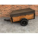 Vintage Wooden Car Trailer