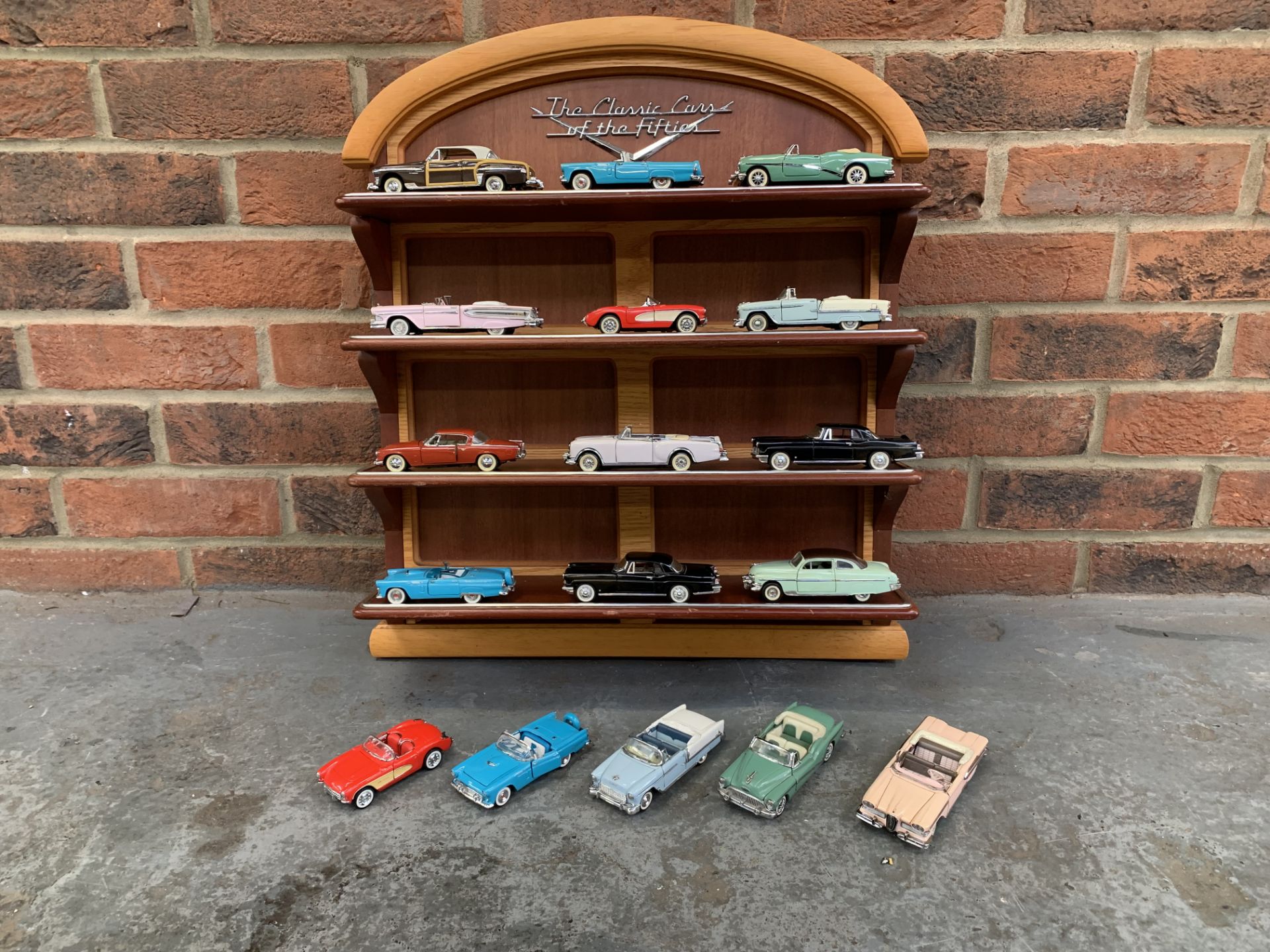 Teak Display Shelf The Classic Cars Of The Fifties