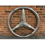 Large Cast Aluminium Mercedes Emblem