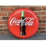 Coca Cola Convex Metal Sign