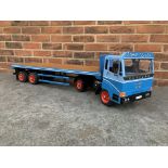 Scratch Built Wooden Model Of A Leyland Roadtrain