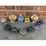 Nine Williams F1 Wheel Nuts & Four Car Badges