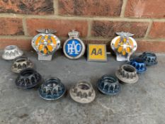 Nine Williams F1 Wheel Nuts & Four Car Badges