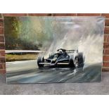 Dion Pears Oil On Canvas Of Gunnar Nilsson's GP Win at the Belgian GP