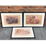 Three Framed Craig Warwick Signed Prints