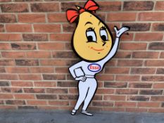 Large Esso 'Mrs Drip' Aluminium Sign