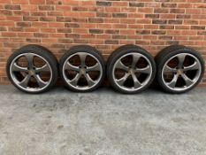 Four Porsche 20 Techart Formula Alloy Wheels"