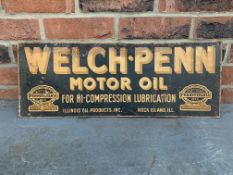 Original Welch-Penn Vintage metal advertising sign