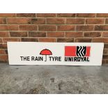 Aluminium Uniroyal 'The Rain Tyre' Sign