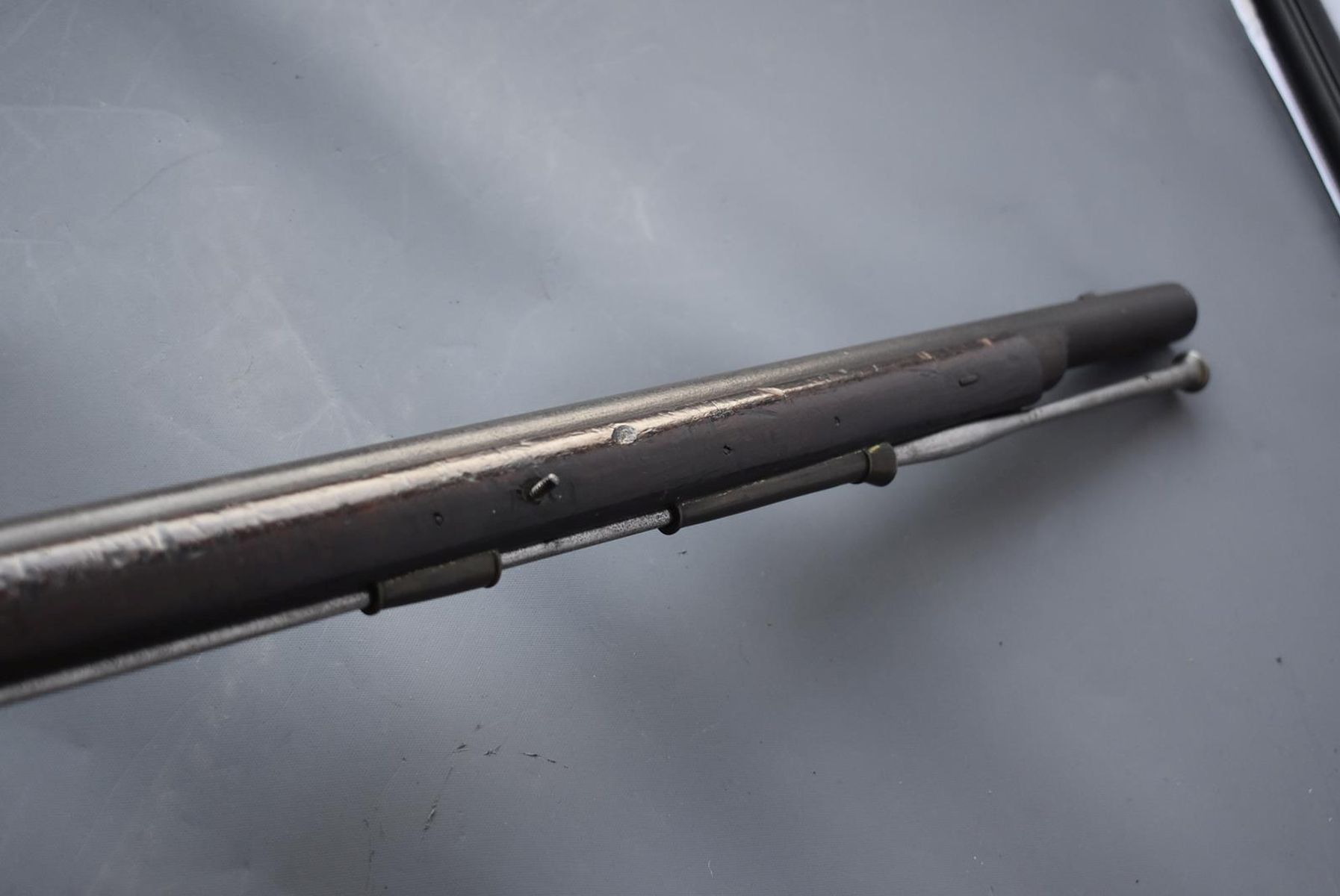 A VERY RARE .750 CALIBRE NEW LAND PATTERN FLINTLOCK MUSKET, 42inch sighted barrel, flat lock stamped - Image 12 of 26