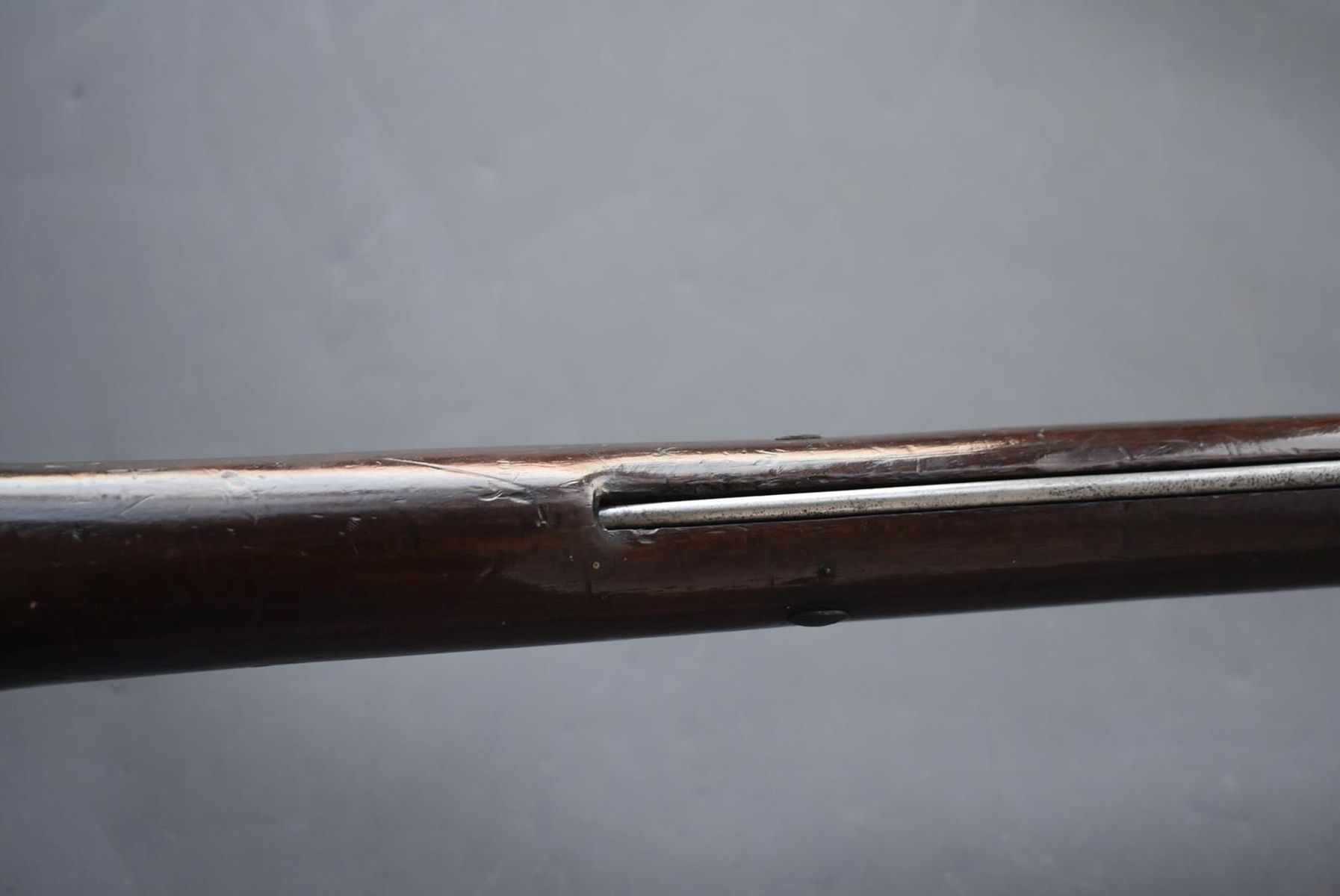 A VERY RARE .750 CALIBRE NEW LAND PATTERN FLINTLOCK MUSKET, 42inch sighted barrel, flat lock stamped - Image 15 of 26