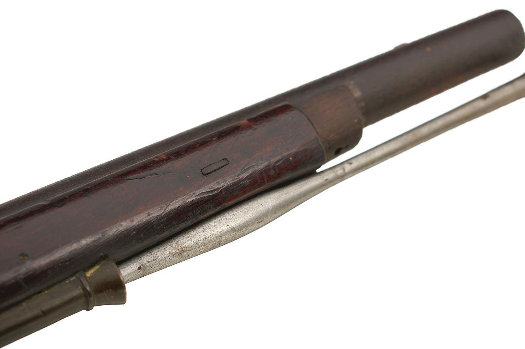 A VERY RARE .750 CALIBRE NEW LAND PATTERN FLINTLOCK MUSKET, 42inch sighted barrel, flat lock stamped - Image 5 of 26