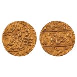 INDIA, gold one mohur, Mughal Empire, 11g.