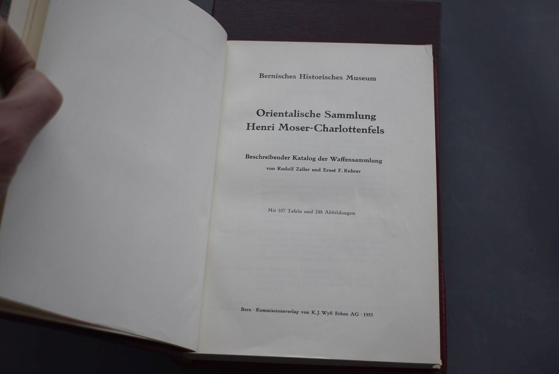 BOOKS: DR HENRI MOSER CHARLOTTENFELS, ORIENTALISCHE SAMMLUNG, Oriental Arms of the Bern History - Image 4 of 8