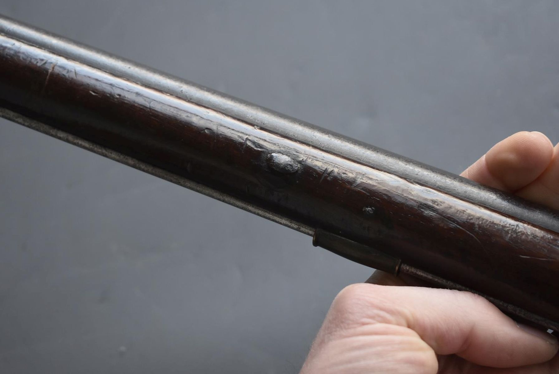 A VERY RARE .750 CALIBRE NEW LAND PATTERN FLINTLOCK MUSKET, 42inch sighted barrel, flat lock stamped - Image 24 of 26