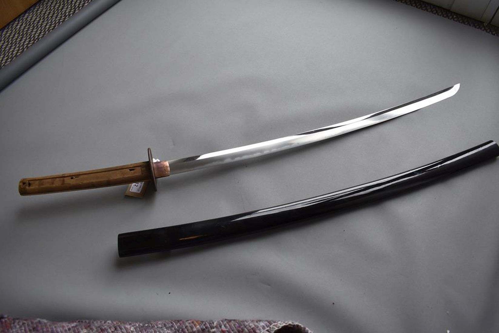 A KATANA, 71.2cm Shinto blade with one mekugi-ana, signed Bishu Osafune Chikakage, midare hamon, - Image 3 of 15