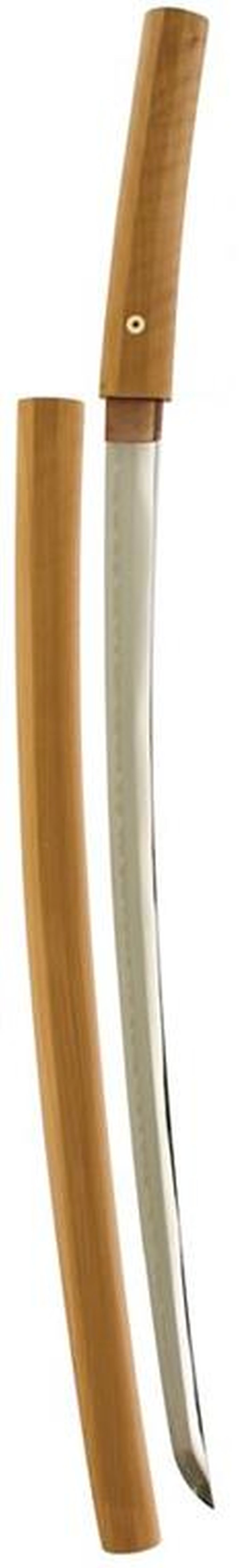A GENDAITO, 65.5cm blade with one mekugi-ana signed tachi-mei Nagamitsu, notare hamon, nashiji hada,