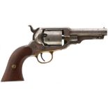 A .31 CALIBRE FIVE-SHOT PERCUSSION WHITNEY SECOND MODEL POCKET REVOLVER, 3.5inch sighted octagonal