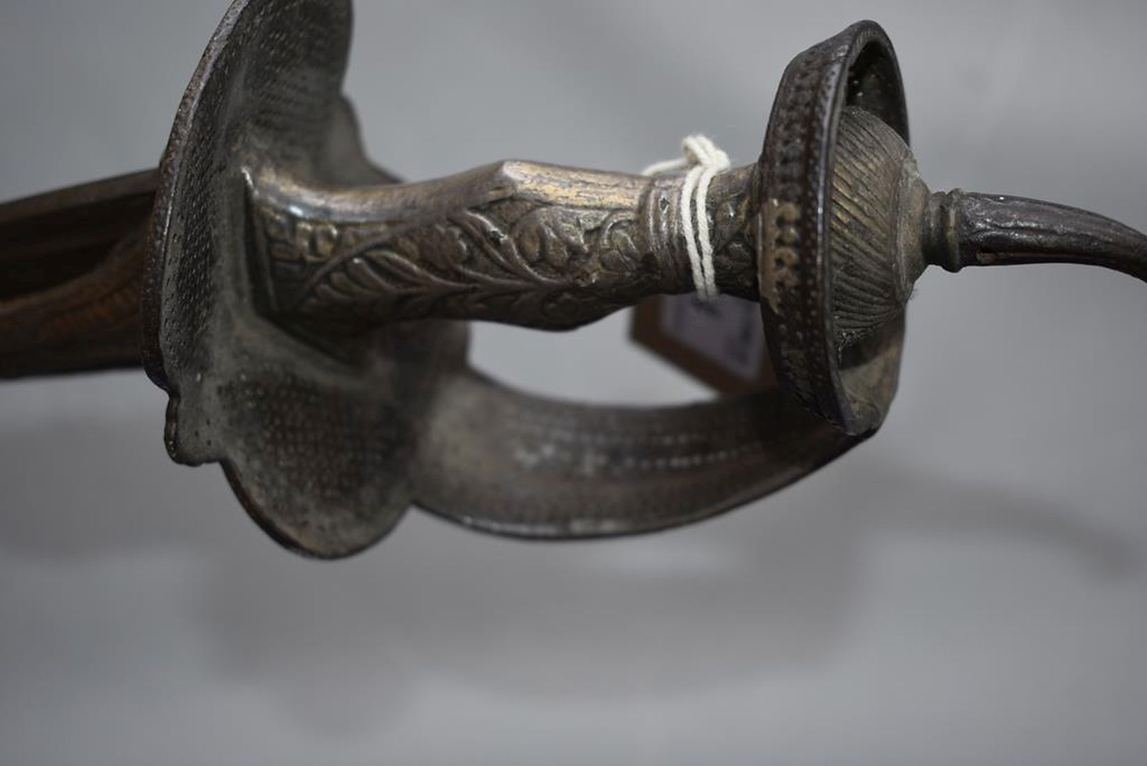 A LATE 18TH CENTURY INDIAN KIRACH OR SWORD, 83cm double fullered blade, double edged towards the tip - Image 13 of 13