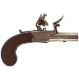 A CRISP PAIR OF 54-BORE FLINTLOCK BOXLOCK POCKET PISTOLS BY ALEXANDER OF CHIPPENHAM, 1.5inch turn-