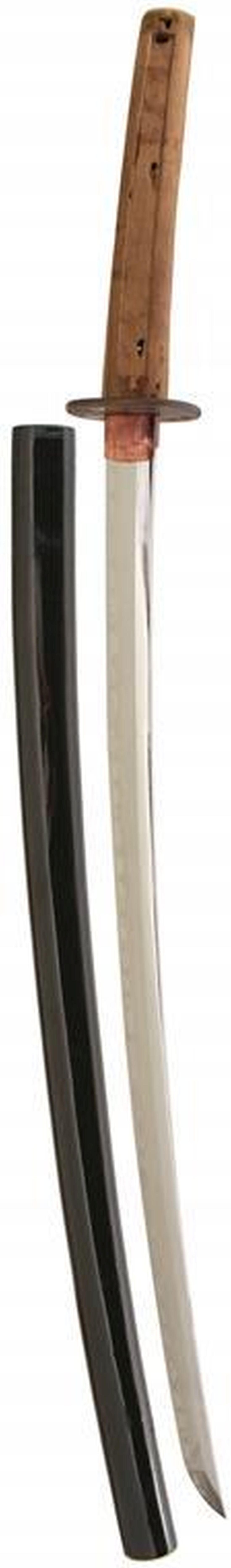 A KATANA, 71.2cm Shinto blade with one mekugi-ana, signed Bishu Osafune Chikakage, midare hamon,